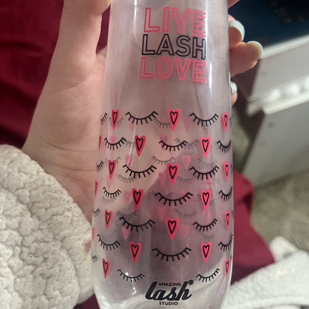 Lash Studio Cup with Pink and Black Design